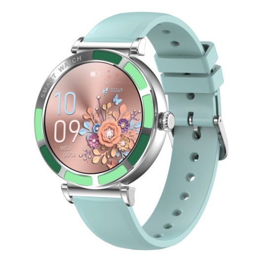 Smartwatch Trevi IP67 Bluetooth 5.0 Altavoz Sensor Cardíaco Verde Metálico Resistente al Agua