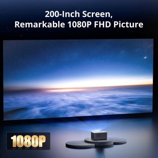 ETOE-Projektor 1080p 1500 ANSI LCD Whale Pro Android TV 11 Wi-Fi 5G Dolby Audio