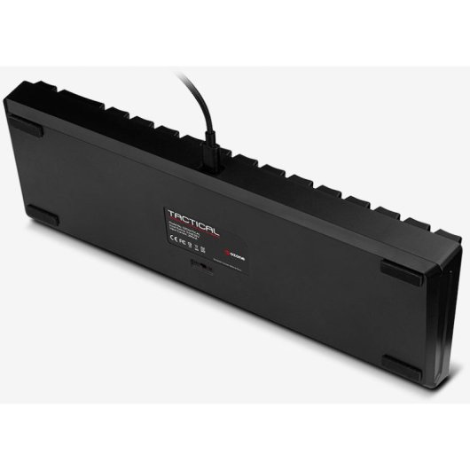 Teclado tático OZONE Mini 65% RGB com switches Bluetooth e switches Outemu vermelhos (EUA)