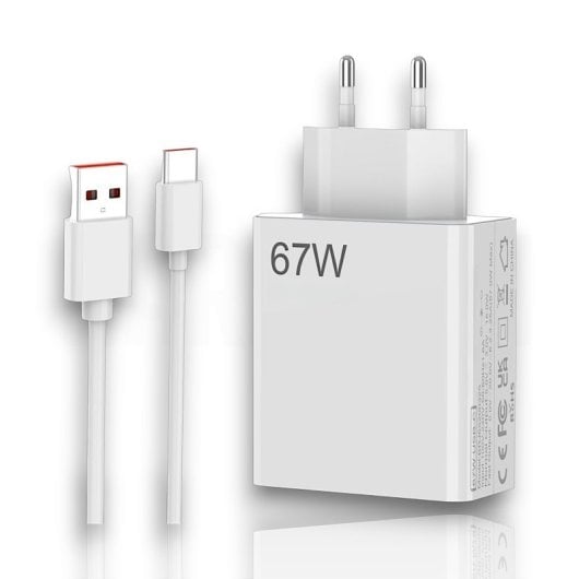 Cargador USB-C Karawan 67W Turbo con Cable PD QC Protección Inteligente