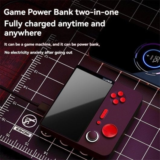 Klack E5 Consola Portátil com 21.000 Jogos, 13 Emuladores, Ecrã 5” HD IPS, 64GB, Linux
