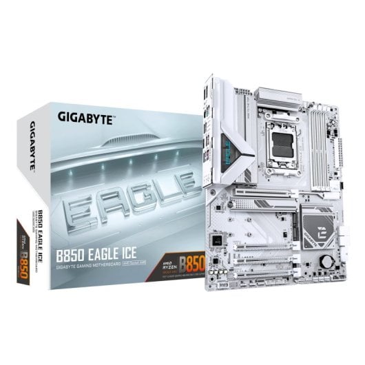 Placa Base Gigabyte B850 ATX AM5 B850 EAGLE ICE 8+2+2 fases DDR5 PCIe 5.0 LAN 2.5GbE