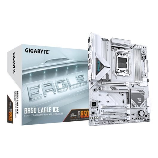Placa Base Gigabyte B850 ATX AM5 B850 EAGLE ICE 8+2+2 fases DDR5 PCIe 5.0 LAN 2.5GbE