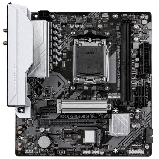 Carte mère Gigabyte B650 AMD B650 AM5 Micro ATX B650M GAMING WIFI6E DDR5 Wi-Fi 6E 2,5 GbE