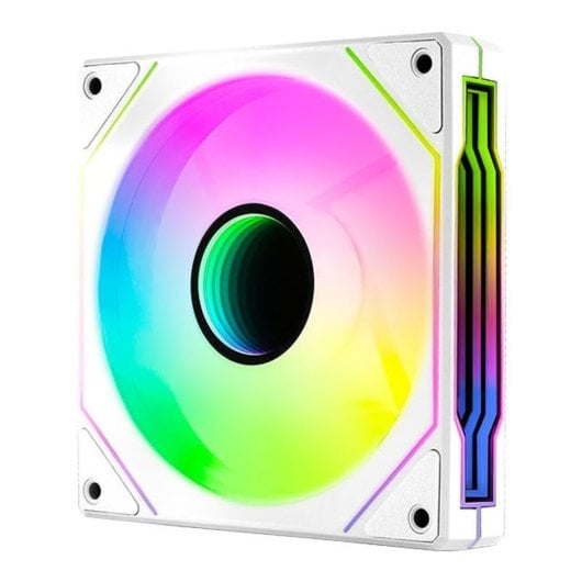 Ventilateur supplémentaire Aerocool Phantom M-3 12 PWM ARGB 120 mm ARGB blanc avec contrôle PWM