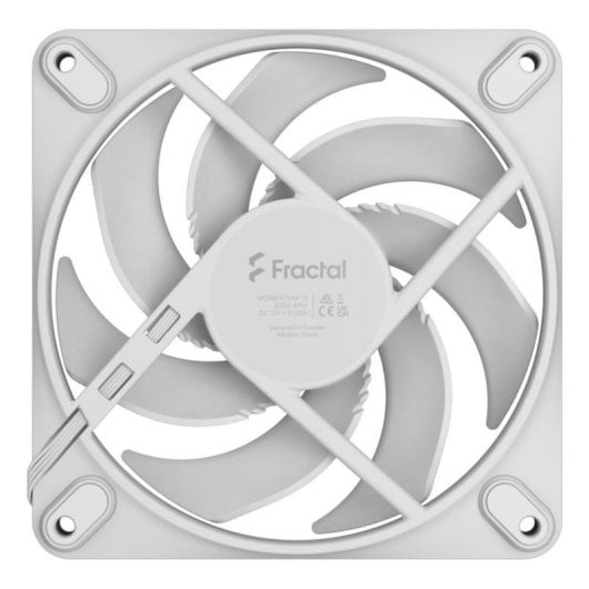 Ventilador suplementario Fractal Design Momentum 12 120mm 2200RPM blanco PWM FDB