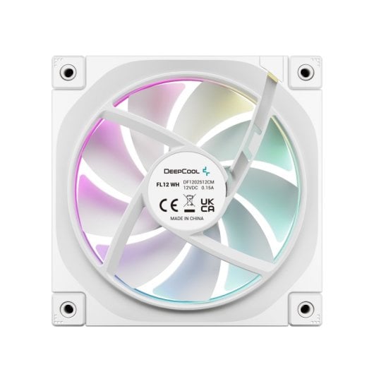 Pack de 3 roulements FDB blancs 3 en 1 pour refroidissement par air DeepCool 120 mm FL12 WH