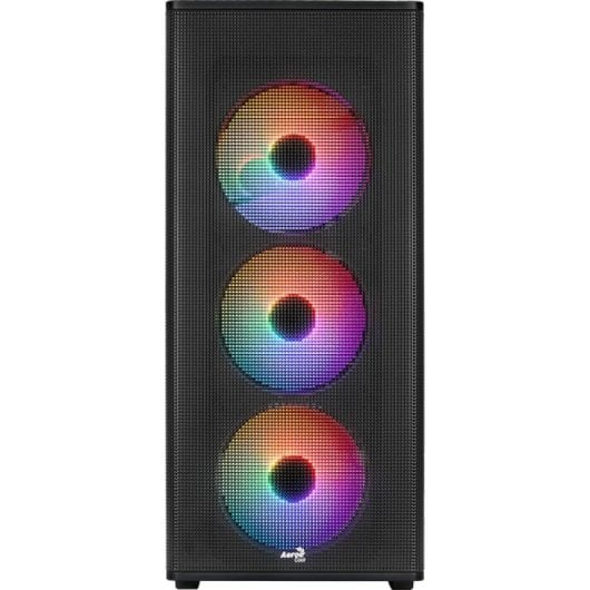 Aerocool Designer ARGB Torre Midi ATX com 4x Ventoinhas e Frontal Mesh Preta
