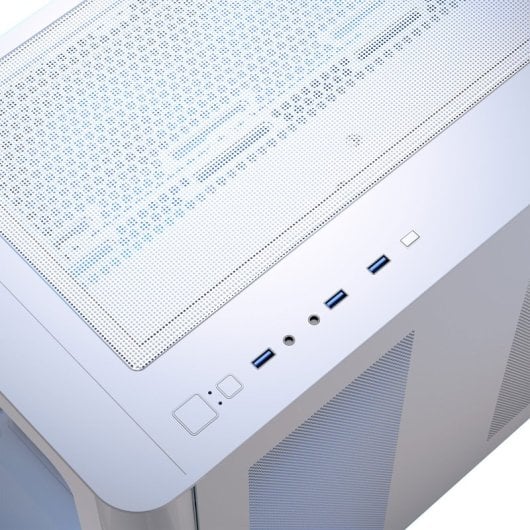 AeroCool P500C Boîtier PC Blanc avec 4 Ventilateurs ARGB et Verre Trempé