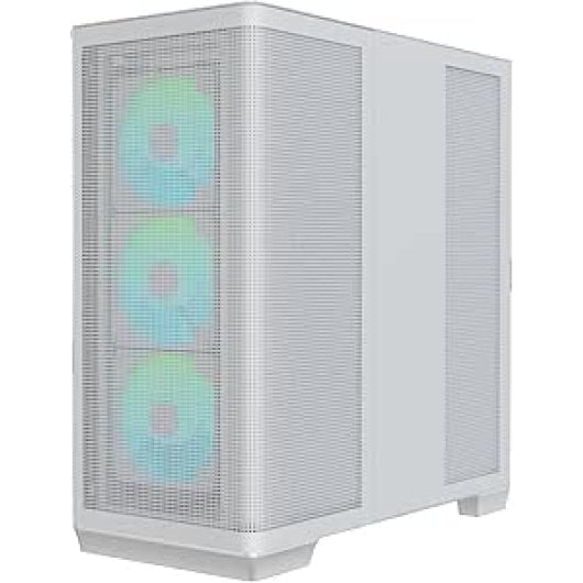 Torre APNX C1-R-WT-V1 Midi Tower Blanco para MicroATX/Mini-ITX, Gestión Avanzada, Alta Refrigeración