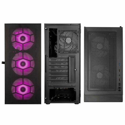 Kolink OBSERVATORY HF MB Nero ATX Torre da gioco in vetro temperato 3x140mm