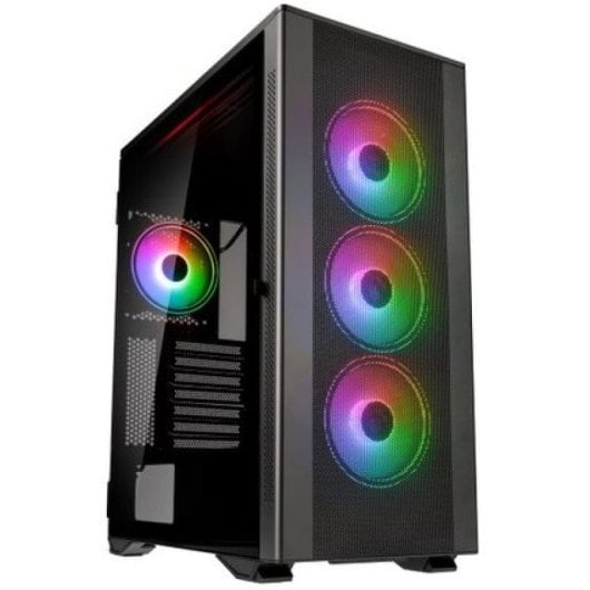Torre Kolink Stronghold Prism Gris ATX EATX microATX Mini-ITX Vidrio Templado 4x120mm