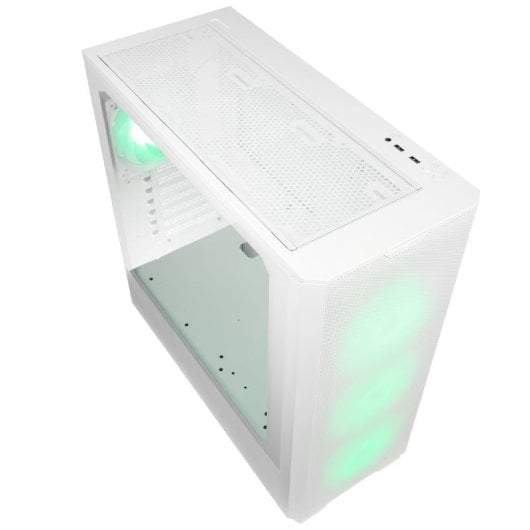 Torre Kolink Unity Solar ARGB Mesh Blanco, Midi Tower, Vidrio templado, 4 ventiladores, ATX/EATX