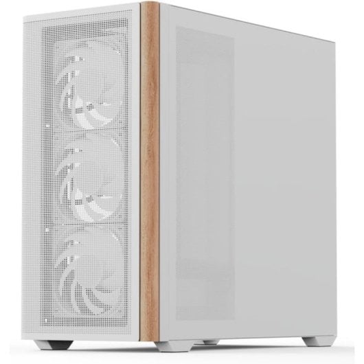 Caja PC Aerocool D301A Mini Torre Blanca Mesh mATX RGB USB-C Soporte GPU 410mm