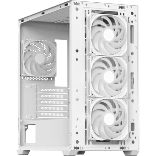 Caja PC Aerocool D301A Mini Torre Blanca Mesh mATX RGB USB-C Soporte GPU 410mm