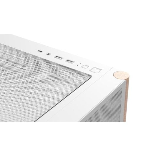 Caja PC Aerocool D301A Mini Torre Blanca Mesh mATX RGB USB-C Soporte GPU 410mm