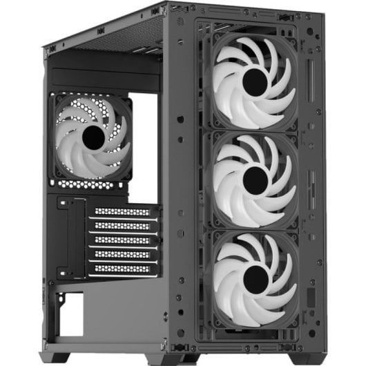 Caja Aerocool D301A Mini Torre Mesh RGB µATX Negro Hasta 410mm GPU/360mm RL