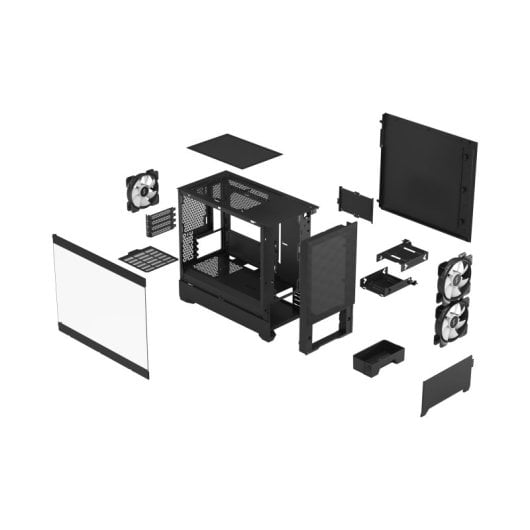 Torre Fractal Design Pop Mini Air Negro micro ATX/Mini-ITX Vidrio templado