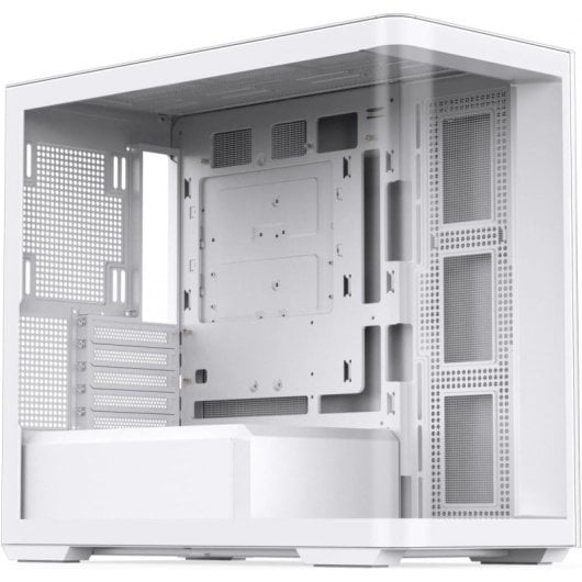 Chasis Jonsbo D300 Mid-Tower Blanco, Panel Vidrio Templado 270°, GPU 430mm, 10x120mm Fans