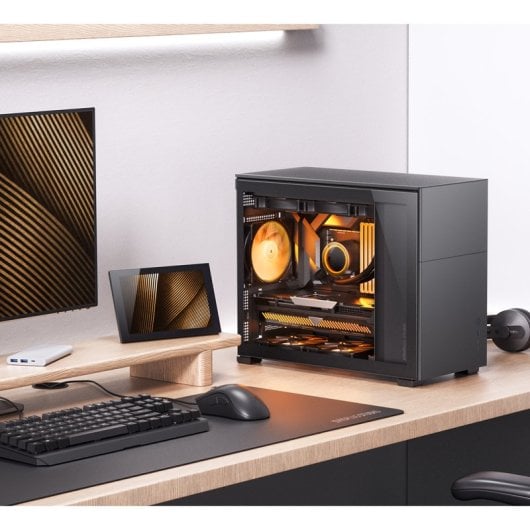 Torre Jonsbo D31 STD Negro, factor micro ATX/DTX/ITX, Frontal ATX, para PC Gaming