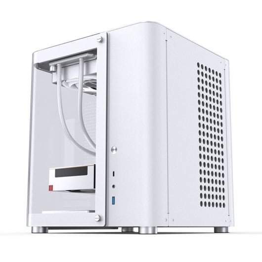 Caja PC Jonsbo TK-1 2.0 Blanca Mini Tower Acero Vidrio Templado ITX Micro ATX