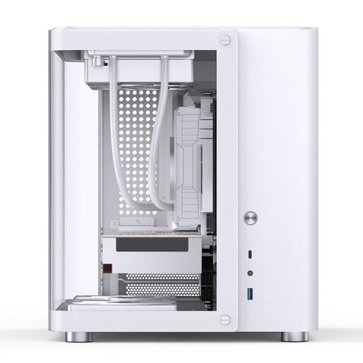 Caja PC Jonsbo TK-1 2.0 Blanca Mini Tower Acero Vidrio Templado ITX Micro ATX