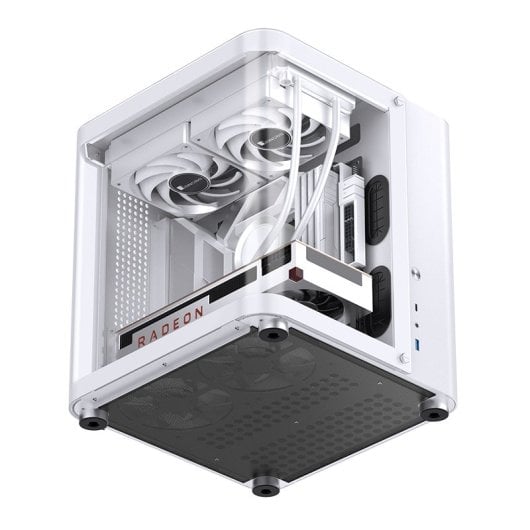 Caja PC Jonsbo TK-1 2.0 Blanca Mini Tower Acero Vidrio Templado ITX Micro ATX