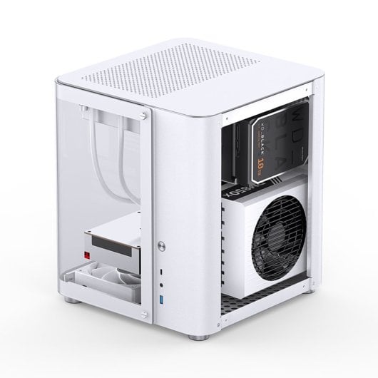 Caja PC Jonsbo TK-1 2.0 Blanca Mini Tower Acero Vidrio Templado ITX Micro ATX