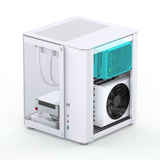 Caja PC Jonsbo TK-1 2.0 Blanca Mini Tower Acero Vidrio Templado ITX Micro ATX