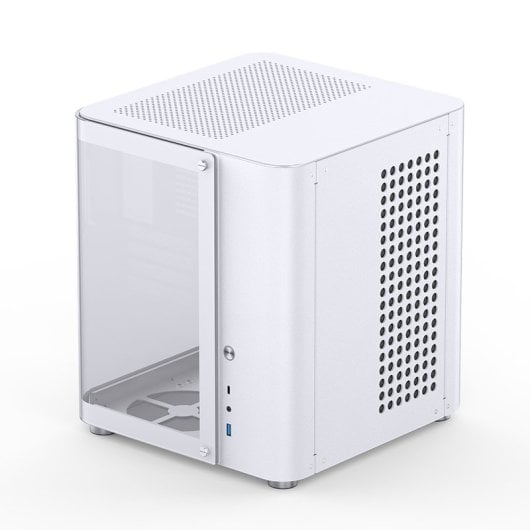 Caja PC Jonsbo TK-1 2.0 Blanca Mini Tower Acero Vidrio Templado ITX Micro ATX