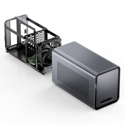 Tour Jonsbo N1 Mini ITX Gris Aluminium Acier SFX Bureau à domicile