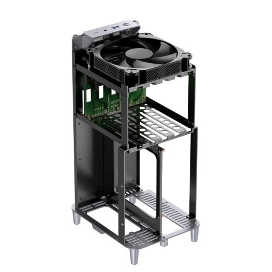 Tour Jonsbo N1 Mini ITX Gris Aluminium Acier SFX Bureau à domicile