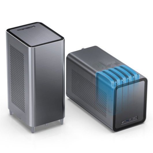 Tour Jonsbo N1 Mini ITX Gris Aluminium Acier SFX Bureau à domicile