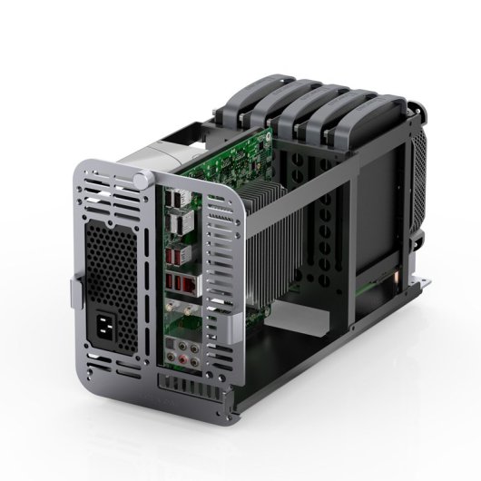 Tour Jonsbo N1 Mini ITX Gris Aluminium Acier SFX Bureau à domicile