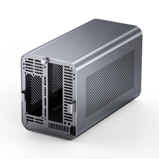Tour Jonsbo N1 Mini ITX Gris Aluminium Acier SFX Bureau à domicile