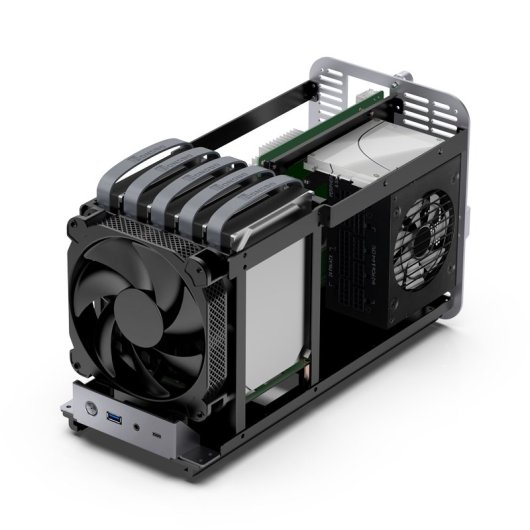 Tour Jonsbo N1 Mini ITX Gris Aluminium Acier SFX Bureau à domicile