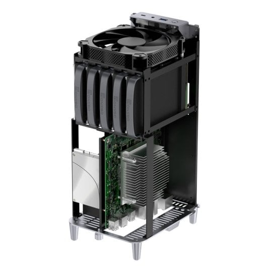 Tour Jonsbo N1 Mini ITX Gris Aluminium Acier SFX Bureau à domicile