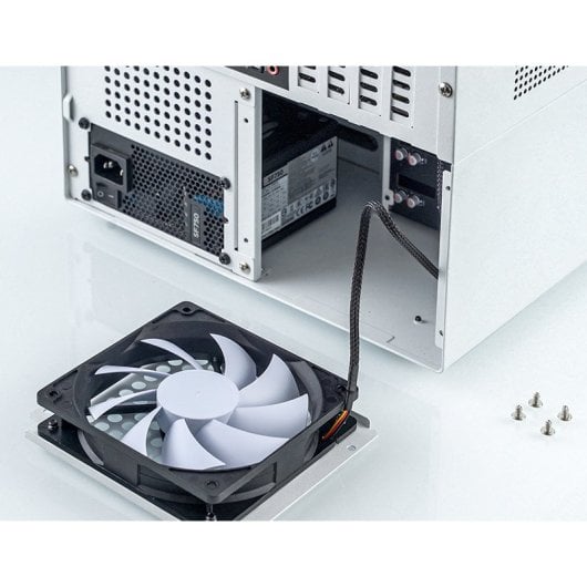 Caja PC Jonsbo N4 WHITE Micro Torre Blanco ITX micro ATX Acero Madera Gaming