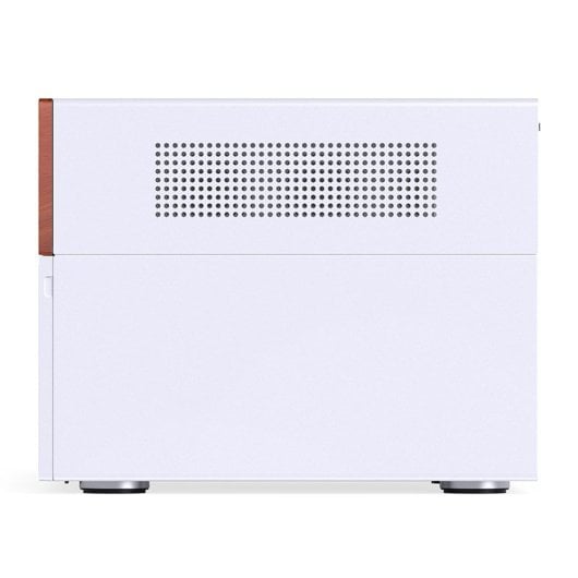 Caja PC Jonsbo N4 WHITE Micro Torre Blanco ITX micro ATX Acero Madera Gaming