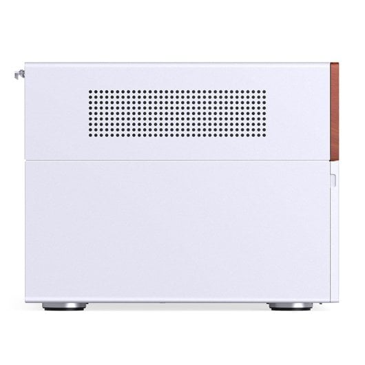 Caja PC Jonsbo N4 WHITE Micro Torre Blanco ITX micro ATX Acero Madera Gaming