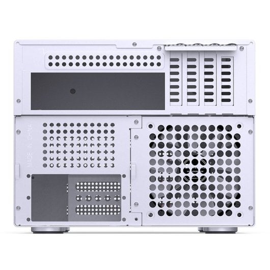 Caja PC Jonsbo N4 WHITE Micro Torre Blanco ITX micro ATX Acero Madera Gaming