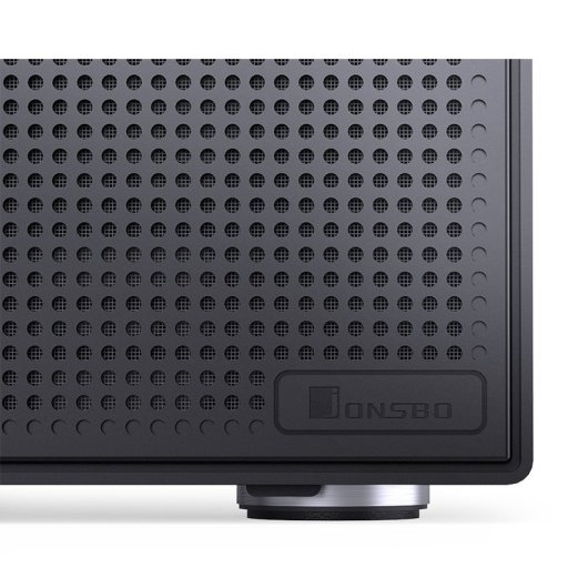 Caja Micro Torre Jonsbo N4 Black Acero Madera Negro ITX Micro ATX SFX