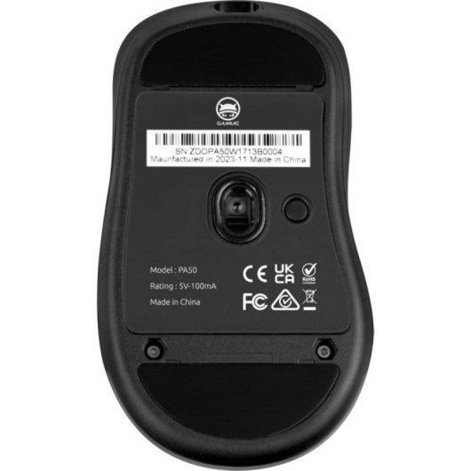 Ratón Gaming Gamiac PA50 Ultraligero 50g RGB 12400 DPI Sensor PixArt PMW3327 Ergonomía Derecha