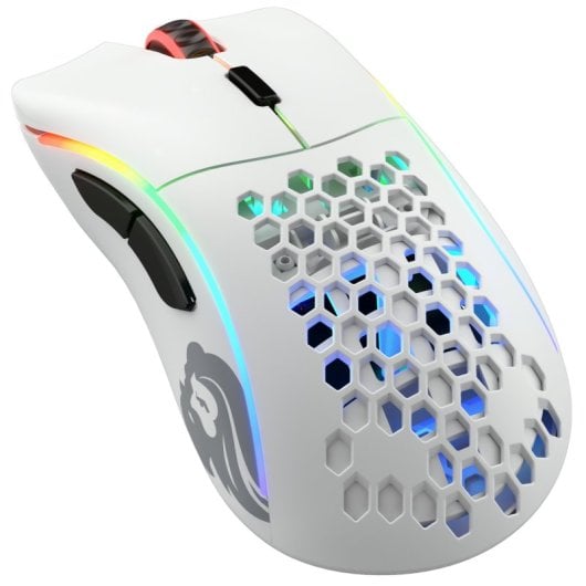 Glorious Mouse da gioco wireless 19000 DPI 6 pulsanti bianco