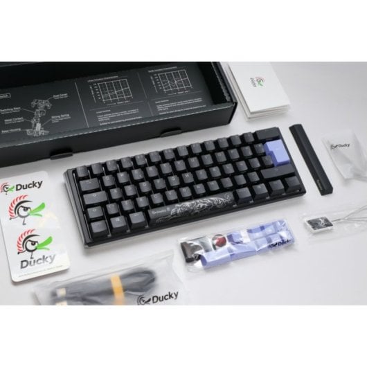 Teclado mecânico Ducky One 3 Classic Mini Layout ES com fio RGB LED