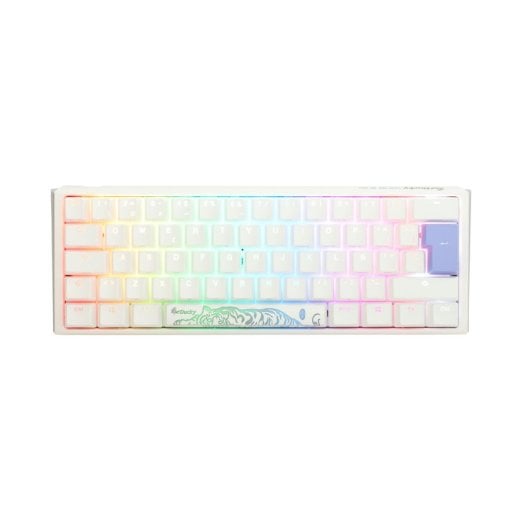 Teclado mecânico Ducky One 3 Classic Mini 60% RGB Hot-Swap MX-Clear White