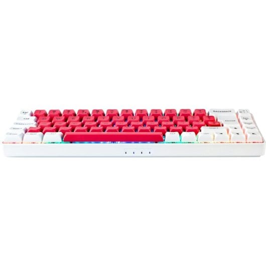 Teclado Mecânico GAMIAC RGB69G SF Kailh Blue Hot-Swap RGB Branco/Rosa