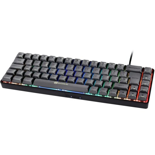Teclado mecânico GAMIAC TKL RGB69G SF Kailh Blue PT RGB Hot-Swap USB Desmontável