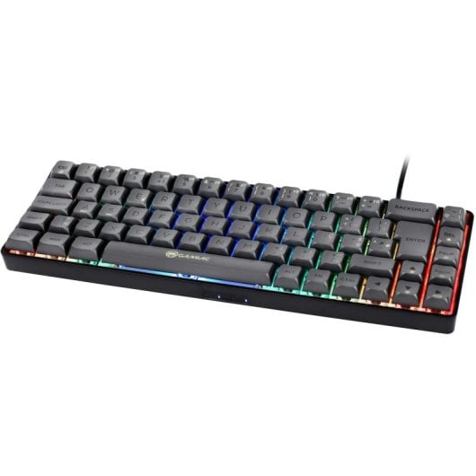 Teclado mecânico GAMIAC TKL69G Kailh Red PBT RGB 16,8M Cores TKL