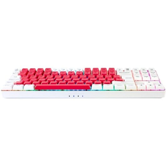 Teclado mecánico GAMIAC TKL90G Kailh Red hot-swap RGB 1000Hz Blanco/Rosa PT